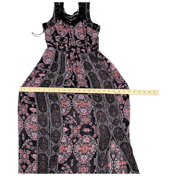 Free People Dress 4 Moroccan Print Halter Slit Summer Boho Goddess Travel Event - Picture 7 of 16